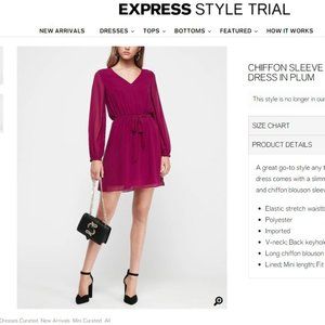 EXPRESS MINI DRESS SIZE LARGE